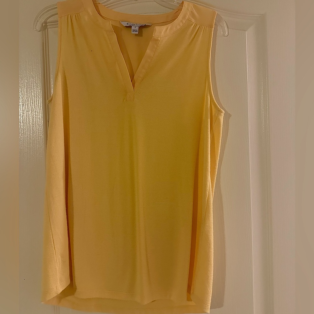 Butter yellow sleeveless top